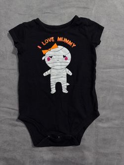 Baby Girls 12Months “I Love Mummy” Halloween Onesie