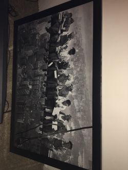 Framed poster