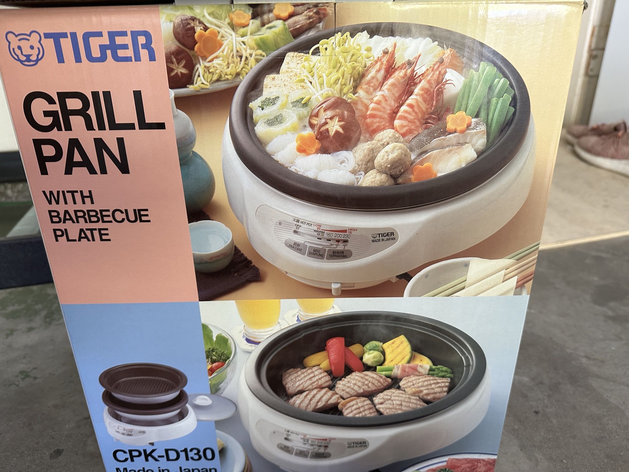 Tiger Grill Pan With Barbecue Plate