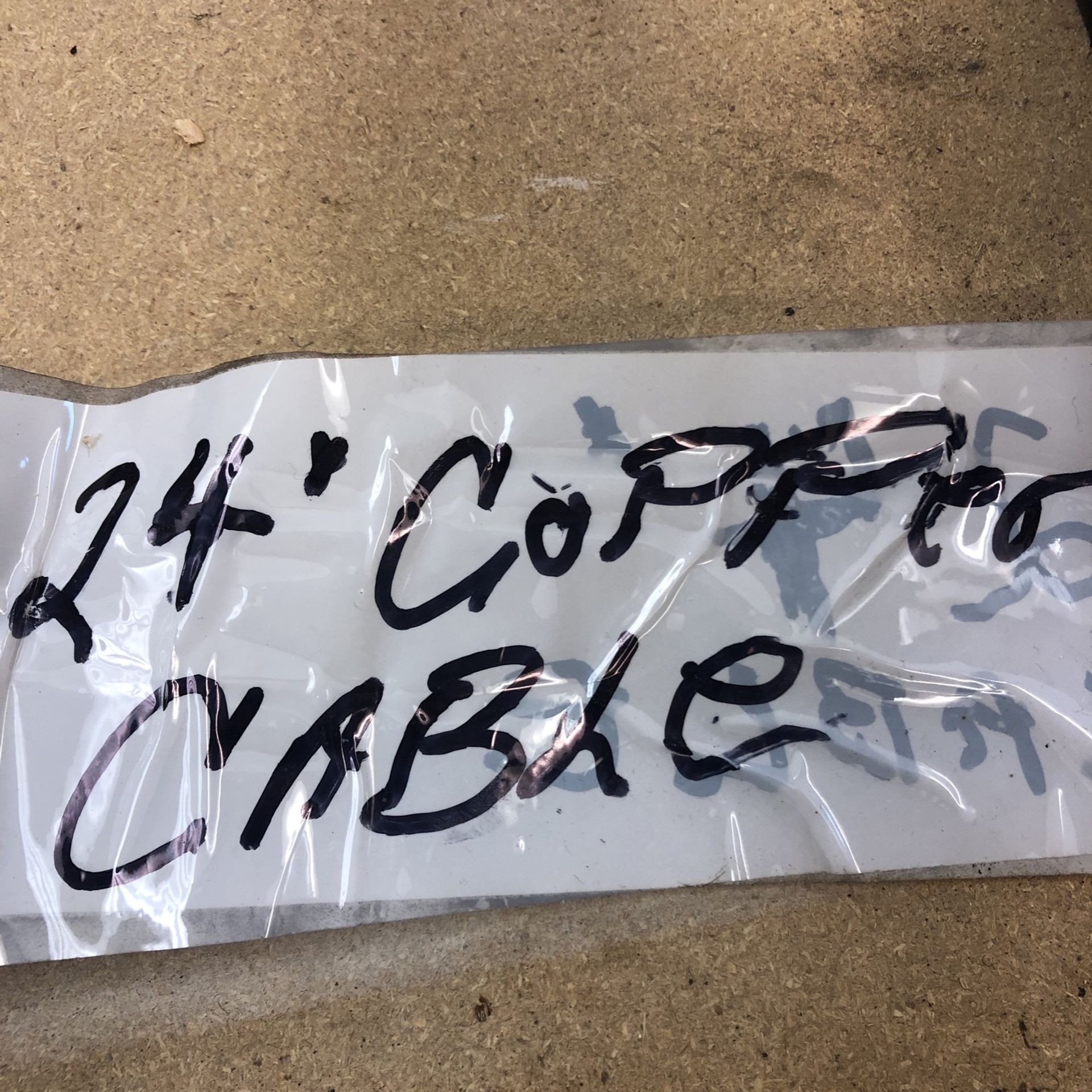 24 foot of copper welding cable