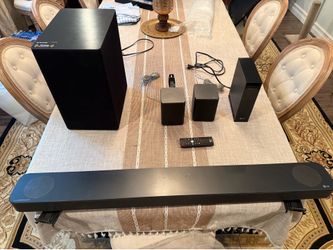 LG Soundbar, Sub, and Rear Speakers