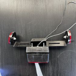 Mini Bike Tail Light License Plate Holder  