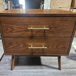 Walnut Mid-Century Nightstands (Each)