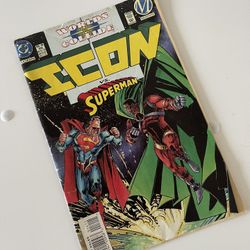 DC COMICS, Vtg Icon Vs. Superman #16 1994 Worlds Collide Comic Book