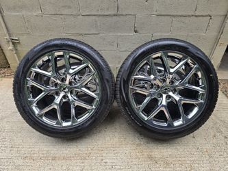 22" Chrome Snowflake Chevy Silverado Wheels