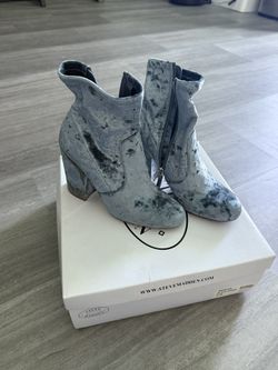 Blue Suede Booties - Used - Size 7