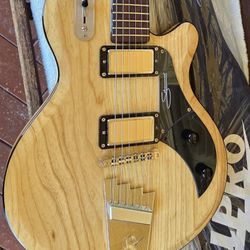 Supro 1296AN Silverwood Natural Ash Guitar & Supro Bag 
