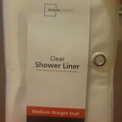 Mainstays Clear Shower Liner