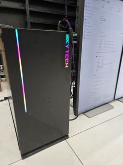 Skytech Gaming Desktop PC Tower with 2 FREE Monitors