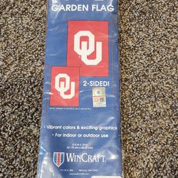 New Oklahoma Sooner Garden Flag 12x18