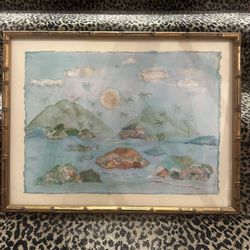 Aimee Trayser Mixed Media Art Original Framed