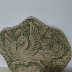 VTG CERAMIC WALL ART PLAQUE 7"×6" - S88