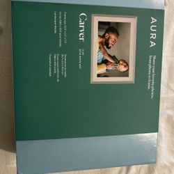 Aura Carver Picture Frame With White Mat