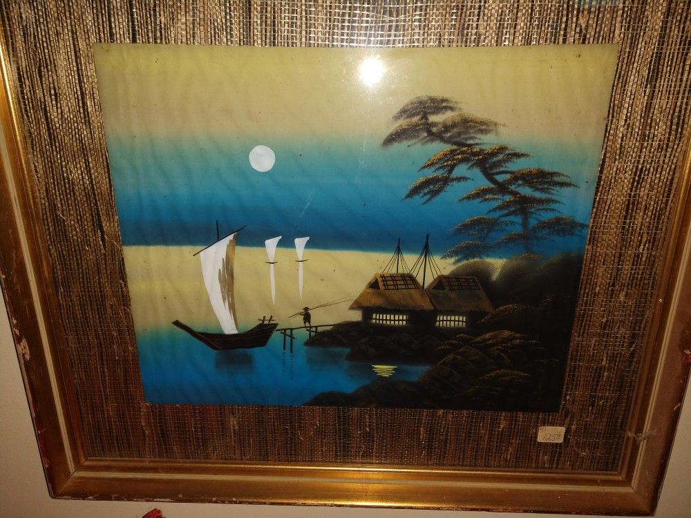 Authentic antique Japanese silk paintings(signed)