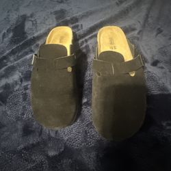 Black Birkenstock Boston Clogs Size 46