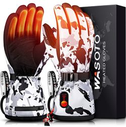 🆕 in 📦 Heated Gloves XL 7.4V Rechargeable Battery ski Gloves Camo Waterproof Heated Hunting Gloves for Skiing Hiking Camping Walking Arthritis Rayna
