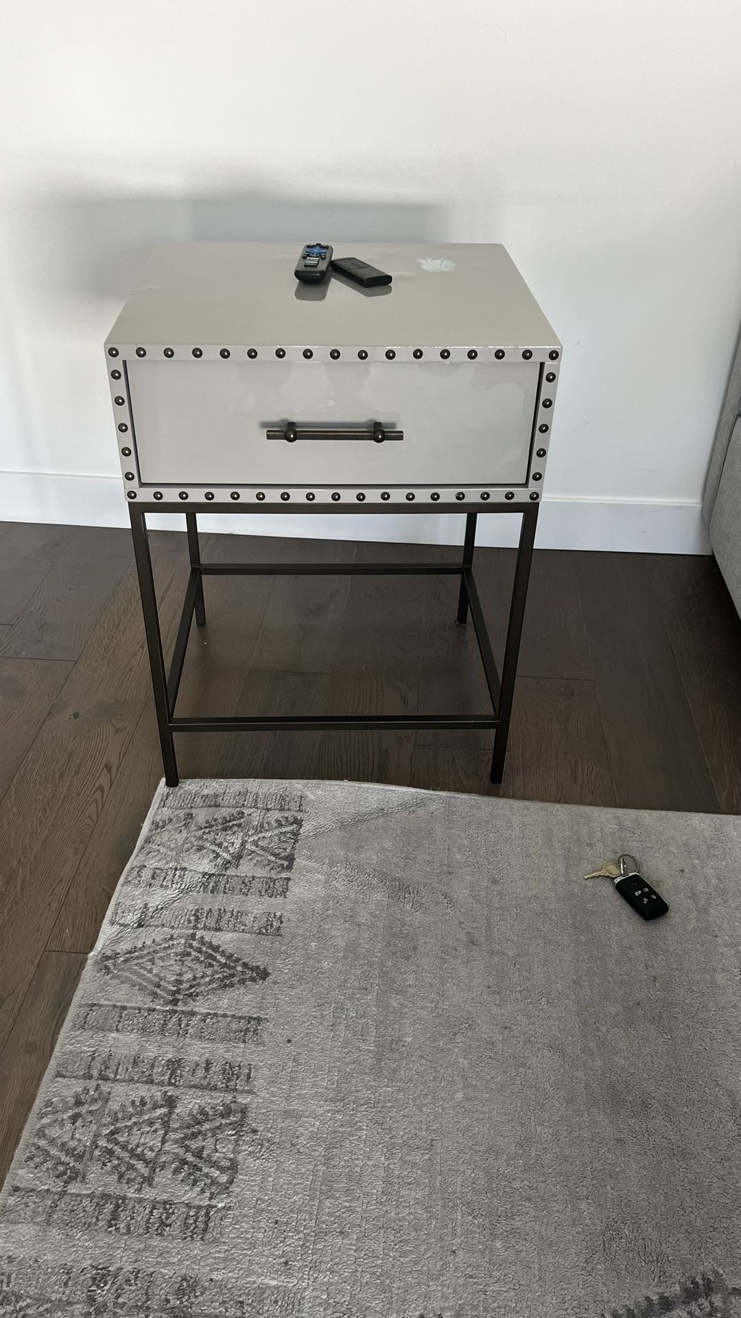 Studded End Table