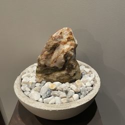 Handmade Agatized Petrified Wood Fountain