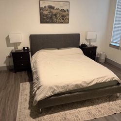 Queen Upholstered Bed Frame