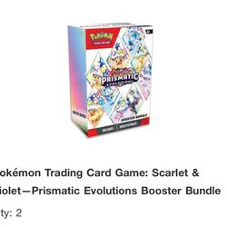 Pokemon Scarlet and Violet Prismatic Evolutions Booster Bundle! FACTORY SEALED! 