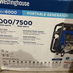 Westinghouse 6000 Watt Portable Generator 