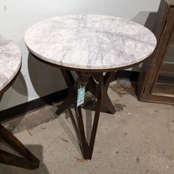 Marble Top X Accent Table