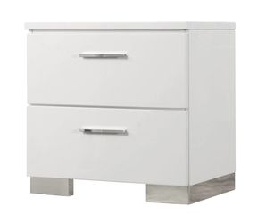 Felicity 2 Drawer Nightstand in White
