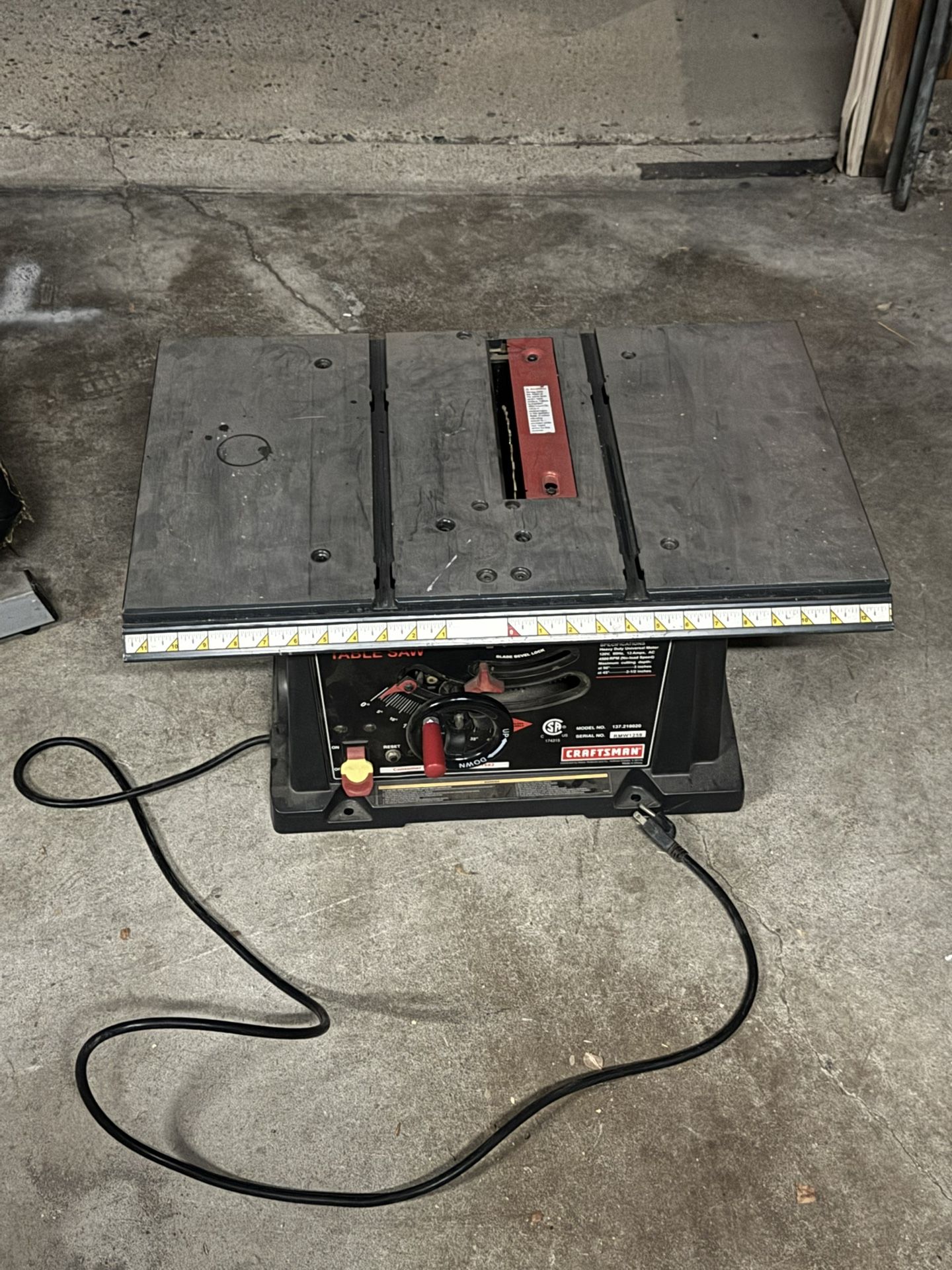 Craftsman Table Saw