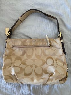 Authentic Vintage coach gold/beige brown tote bag