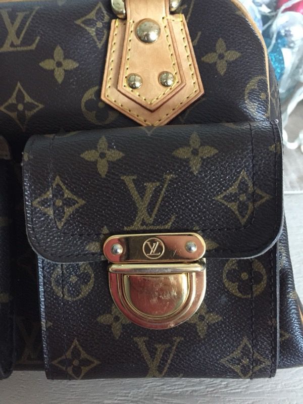 100% AuthLOUIS VUITTON Monogram Canvas Manhattan GM Handbag M40025 Authentic  Purse Bag Lv for Sale in Jersey City, NJ - OfferUp