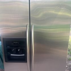KitchenAid Stainless Steel Side By Side Fridge