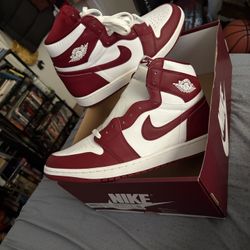 Artisanal Red(Team Red) And White Jordan 1s Sz 11 mens