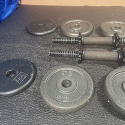  Set of Cast Iron Dumbbells.   54 # [NO LOWER PRICE]
