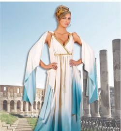 Greek Goddess Halloween Costume Dress-Adult S-M