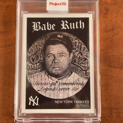 2021 Topps Project 70 Babe Ruth (by Artist, Jonas Never)