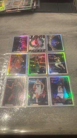 NBA Hoops Prizm Holo Basketball Card Lot of 9
