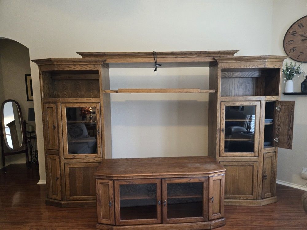 Oak Entertainment Center