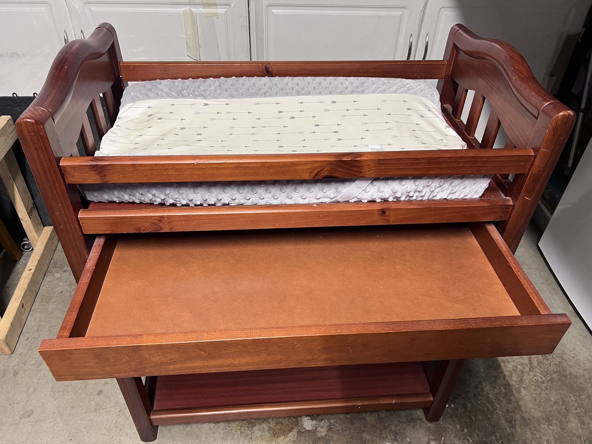 Wooden Baby Changing Table