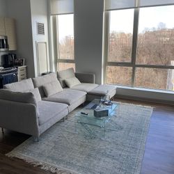 Sectional Sofa, 4-seat, with chaise and open end