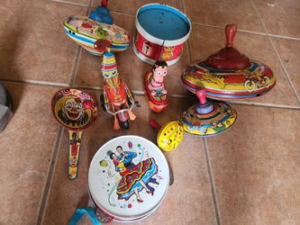 Vintage Antique Tin Toys "Made in Japan and Germany "