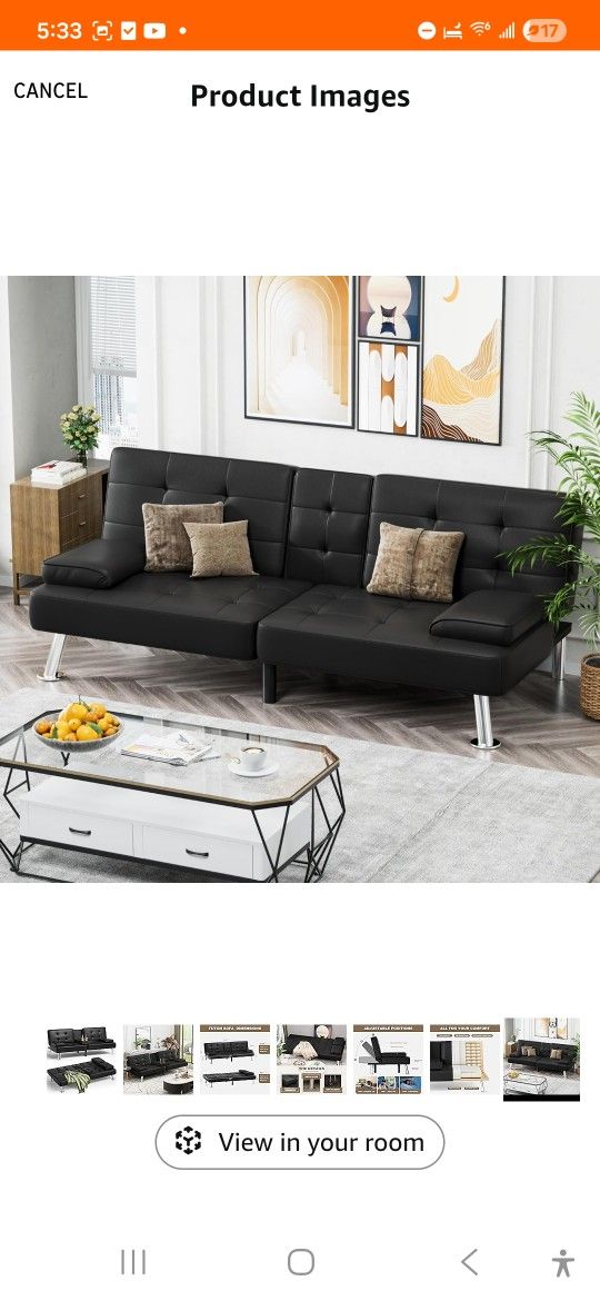 Futon Couch New Assembled 