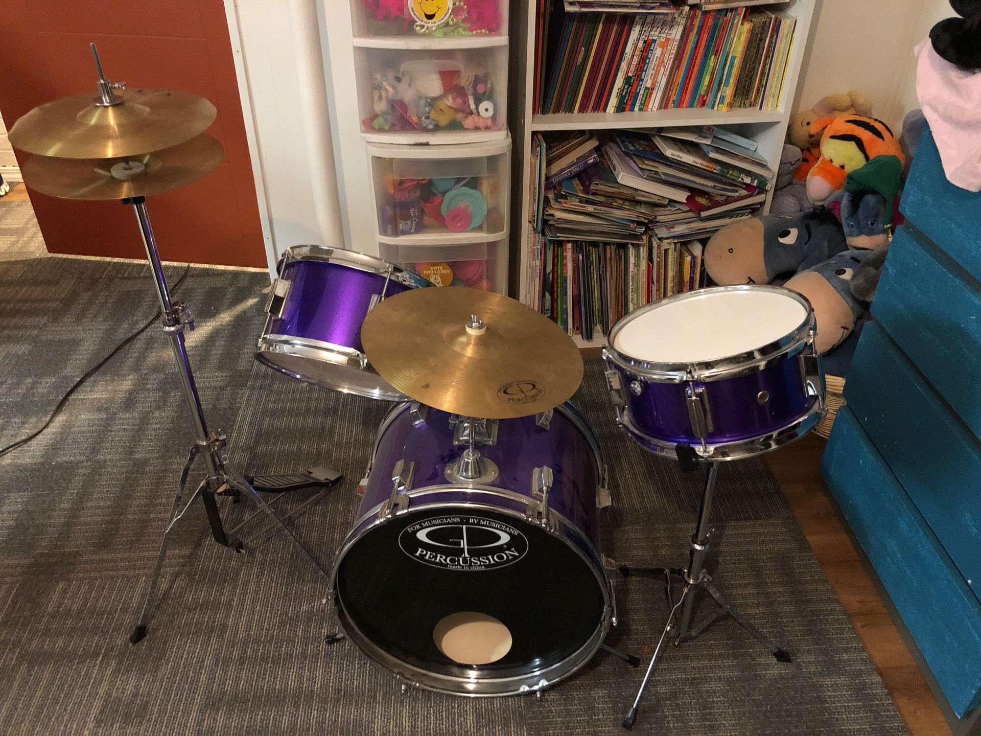 Kids drum set.