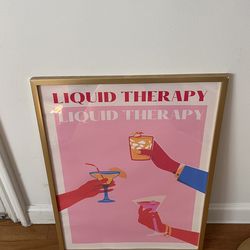 Wall Art Decor Gold Frame