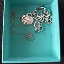 Tiffany And Co  Bracelet And Necklace Choker