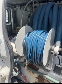 Carpet cleaning van