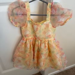 Hello Kitty Yellow Floral Dress