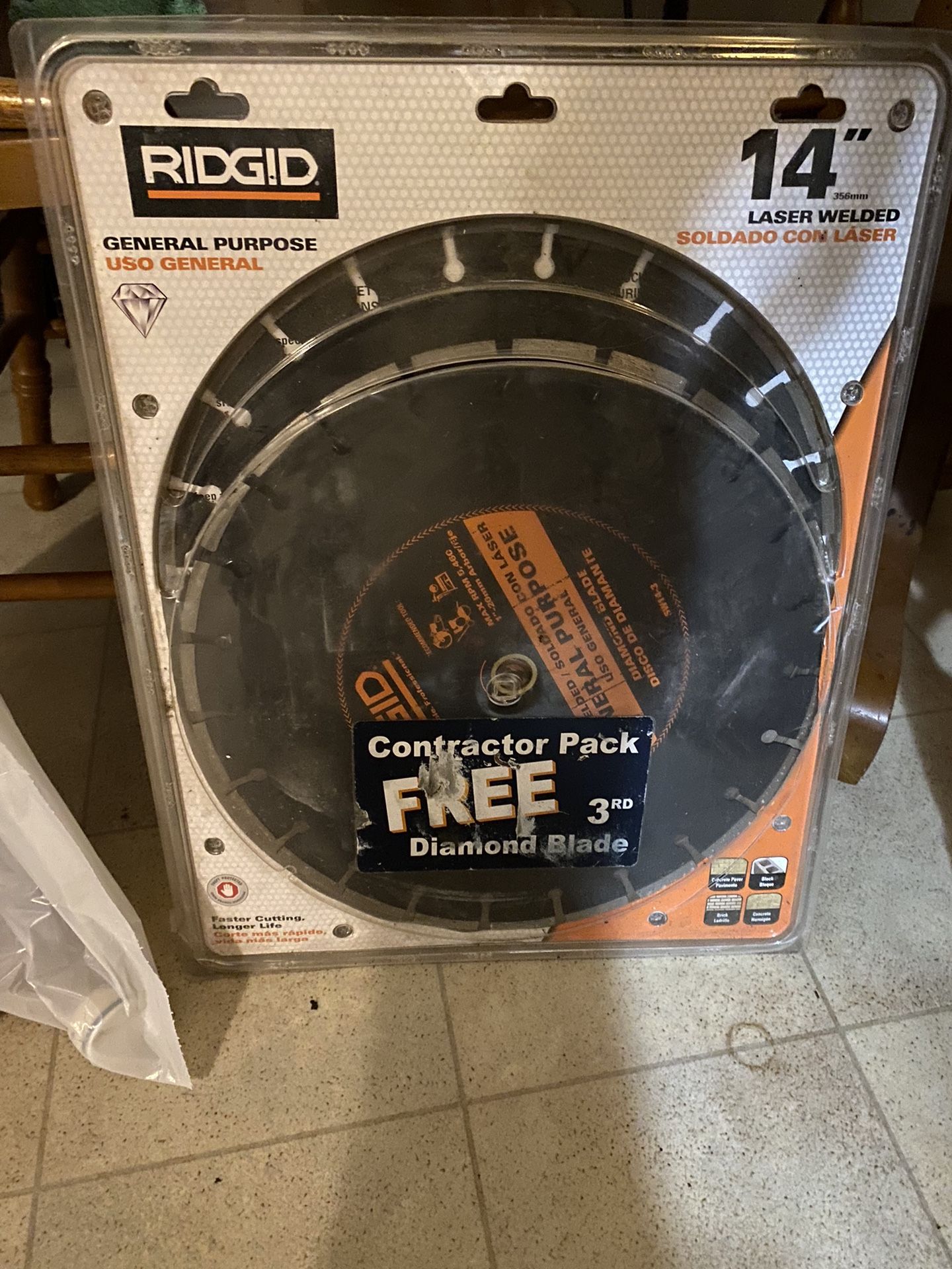 Ridgid Laser Welded 14’ Saws (2)