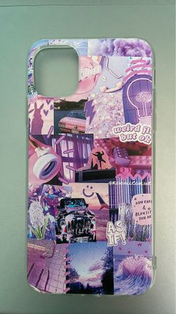Pink and purple aesthetic phone case for iPhone 11