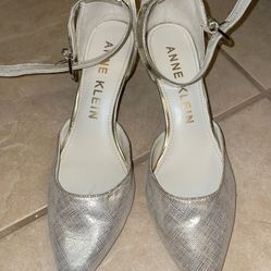 Anne Klein Silver Heels