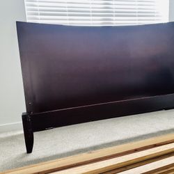 KING Bed ( Framework with headboard / footboard and Matress ) for